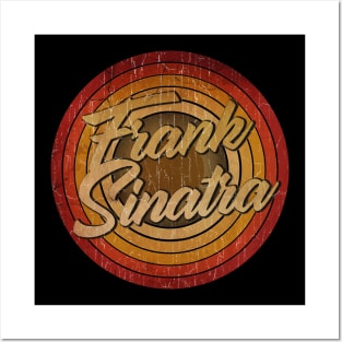 circle vintage retro faded FRANK Sinatra Posters and Art